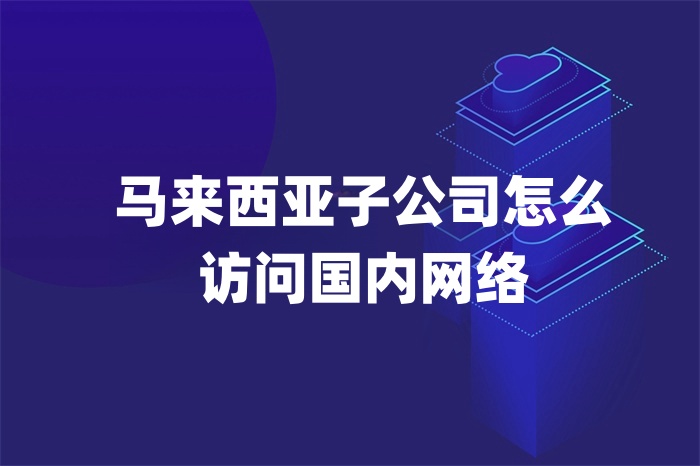 馬來西亞子公司怎么訪問國內(nèi)網(wǎng)絡(luò)