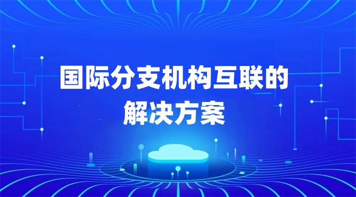 國際分支機構互聯的解決方案