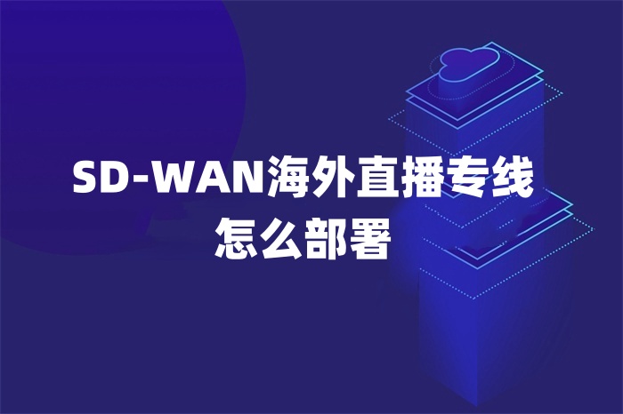 SD-WAN海外直播專線怎么部署
