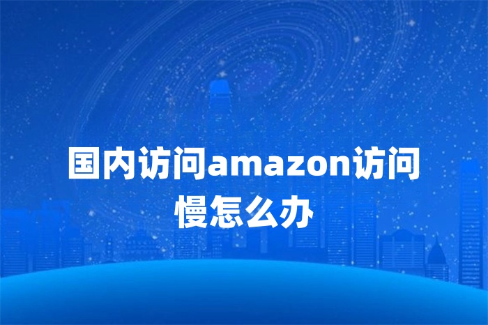 國內訪問amazon訪問慢怎么辦