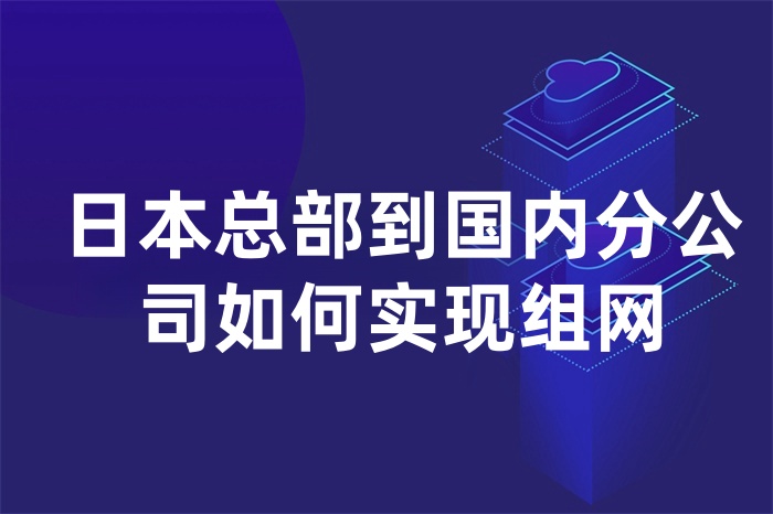 日本總部到國內分公司如何實現組網