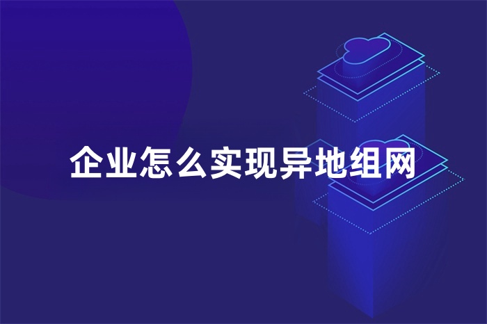 企業(yè)怎么實現(xiàn)異地組網(wǎng)