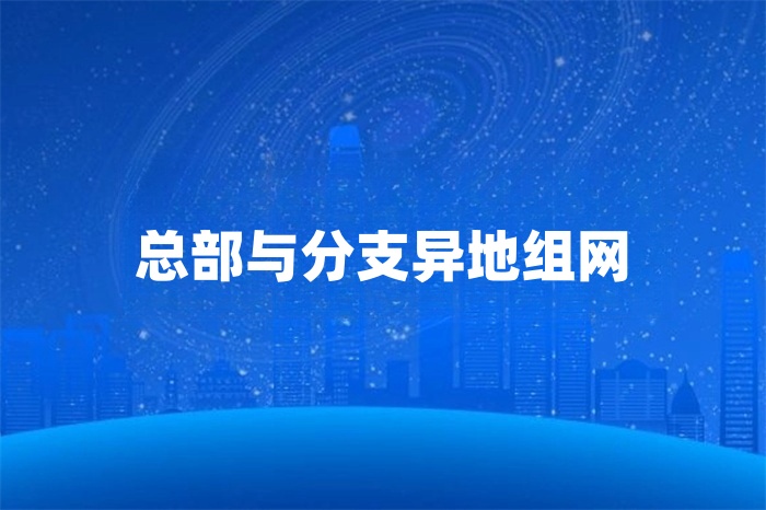 總部與分支異地組網