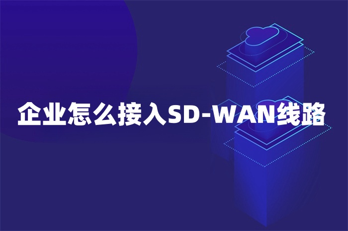 企業怎么接入SD-WAN線路