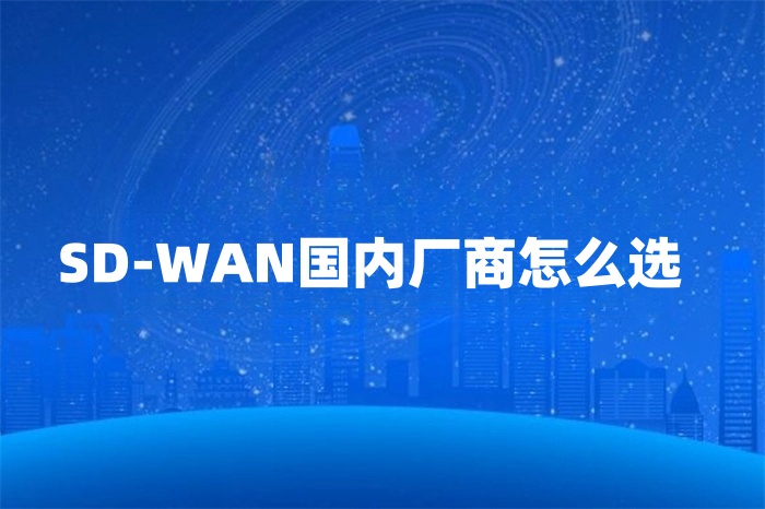 SD-WAN國內廠商怎么選 SD-WAN國內廠商怎么選