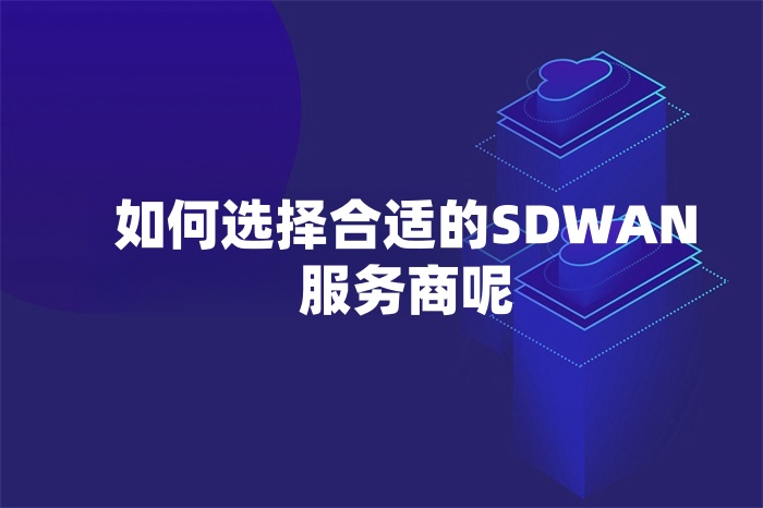 如何選擇合適的SD-WAN服務(wù)商呢 如何選擇合適的SD-WAN服務(wù)商呢