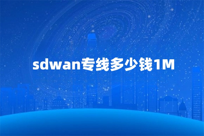 sdwan專線多少錢1M sdwan專線多少錢1M